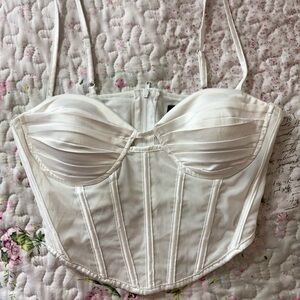Othr White Bustier Corset Top